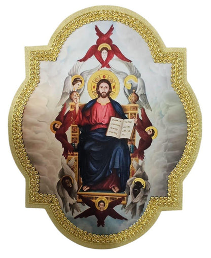 Christ in Majesty Appliqué Hand-Embroidered &amp; Printed | Sew-On | Sacred Liturgical Art