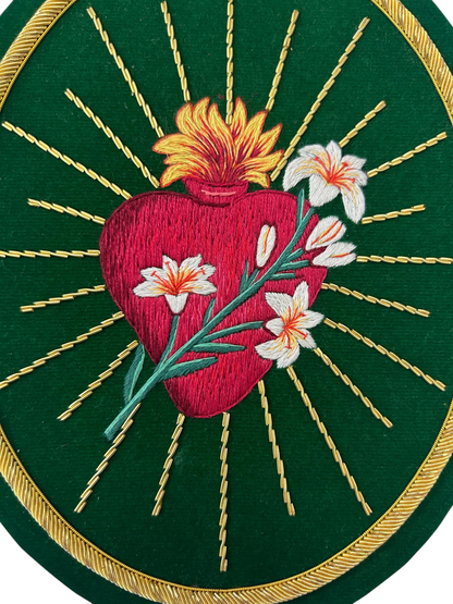 Most Chaste Heart of St. Joseph – Hand-Embroidered Appliqué