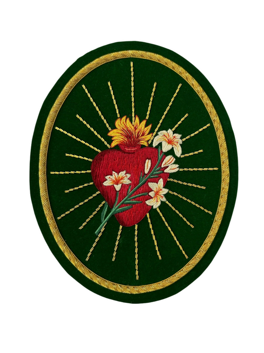 Most Chaste Heart of St. Joseph – Hand-Embroidered Appliqué