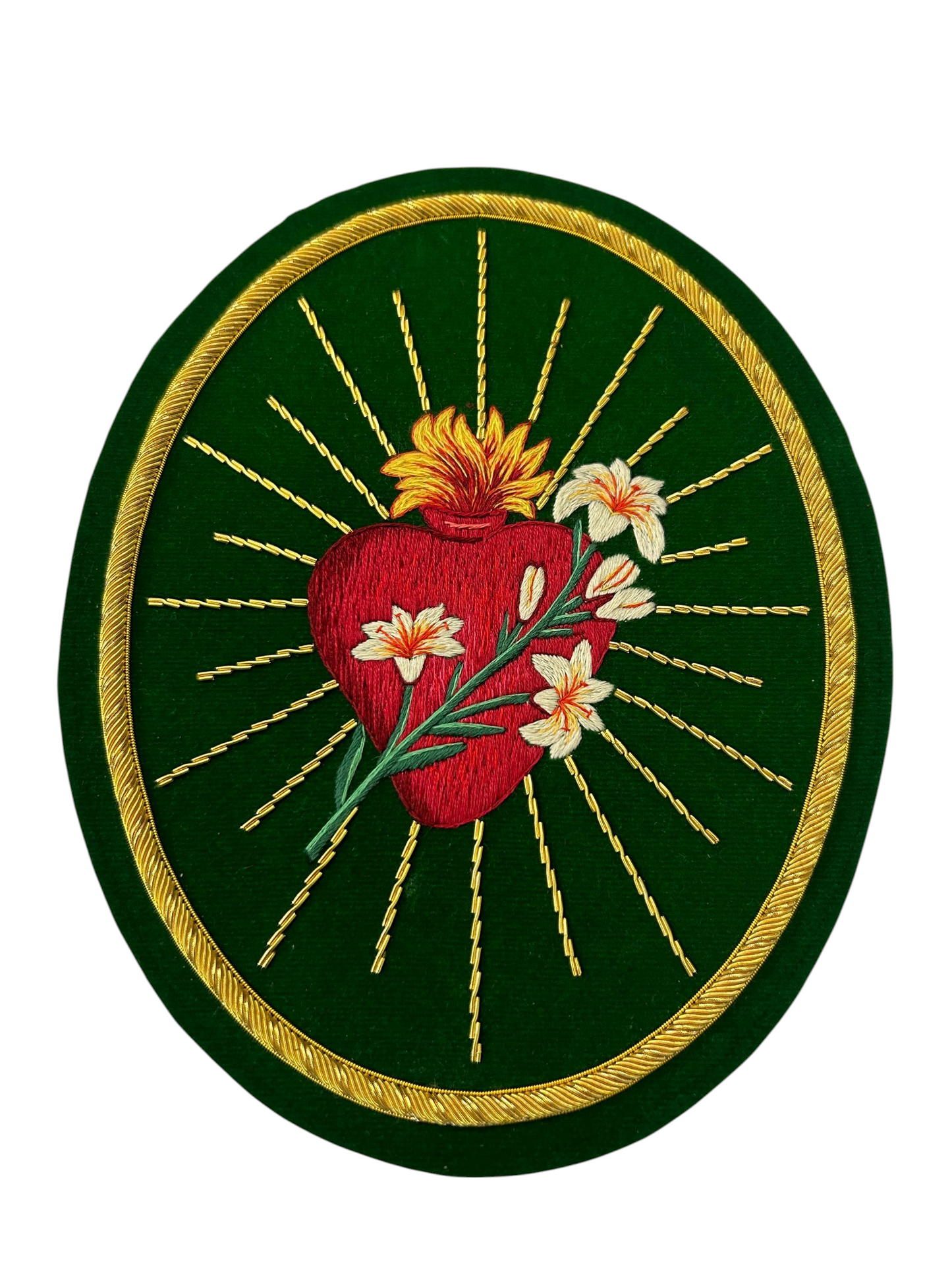 Most Chaste Heart of St. Joseph – Hand-Embroidered Appliqué